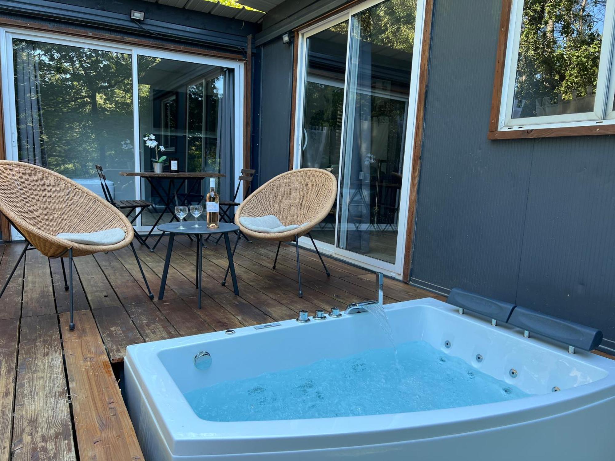 Superbe Cabane Jacuzzi Jardin Clim Wifi Parking Мерой Екстериор снимка