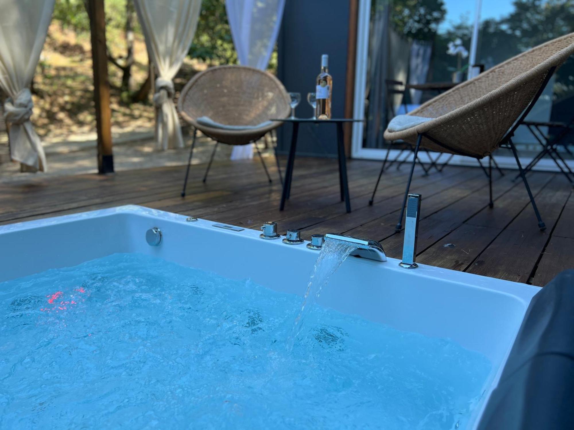 Superbe Cabane Jacuzzi Jardin Clim Wifi Parking Мерой Екстериор снимка